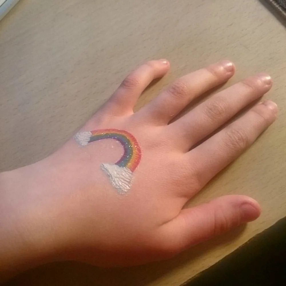 Photo of a similar item: Partywind Glow-in-the-Dark Halloween Tattoos for Kids, 204 Sheets