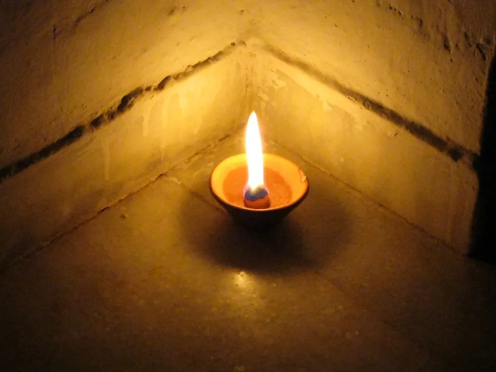 Photo of a similar item: Handmade Clay Diyas, Set of 12